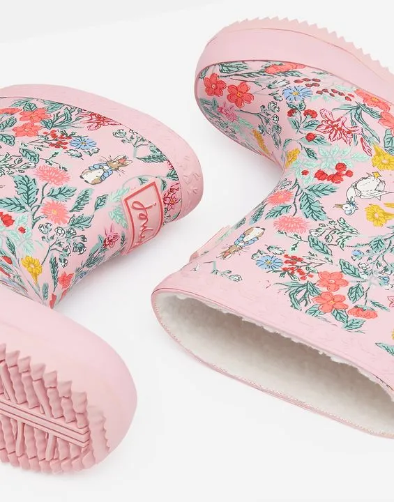 Joules Baby Girls Printed Wellies