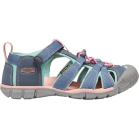 Keen Kids Seacamp II CNX Sandal in Flint Stone Ocean Wave