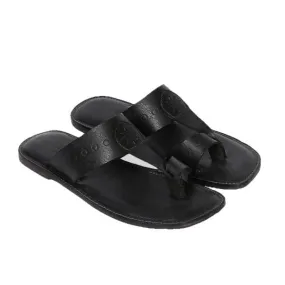 Kohlapuri Mens Leather Flip Flop Slippers