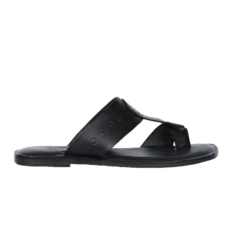 Kohlapuri Mens Leather Flip Flop Slippers