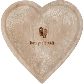 Love You Beach 4" Wood Keepsake Dish