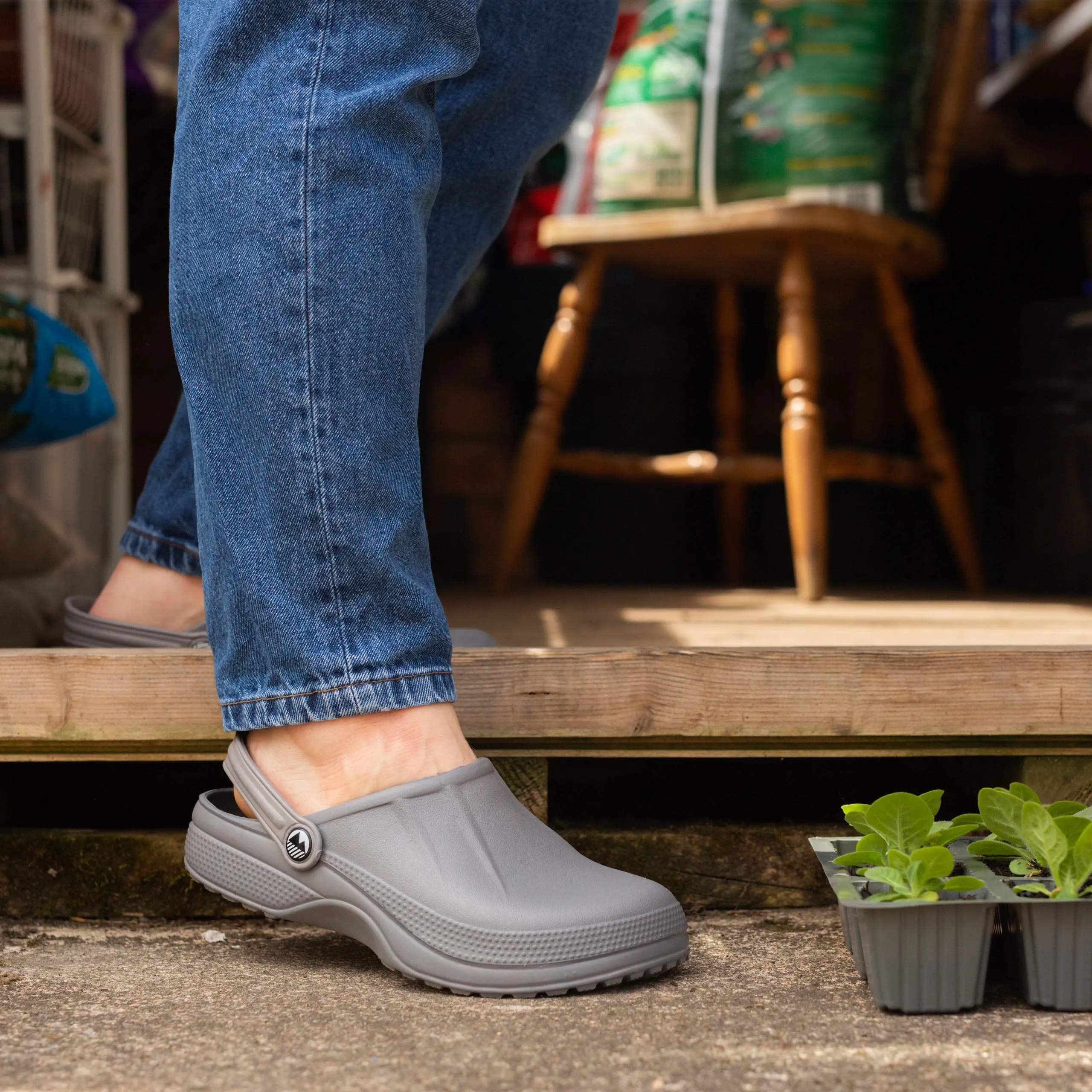 Men's Allonby Classic Garden Clogs - Wide Fit