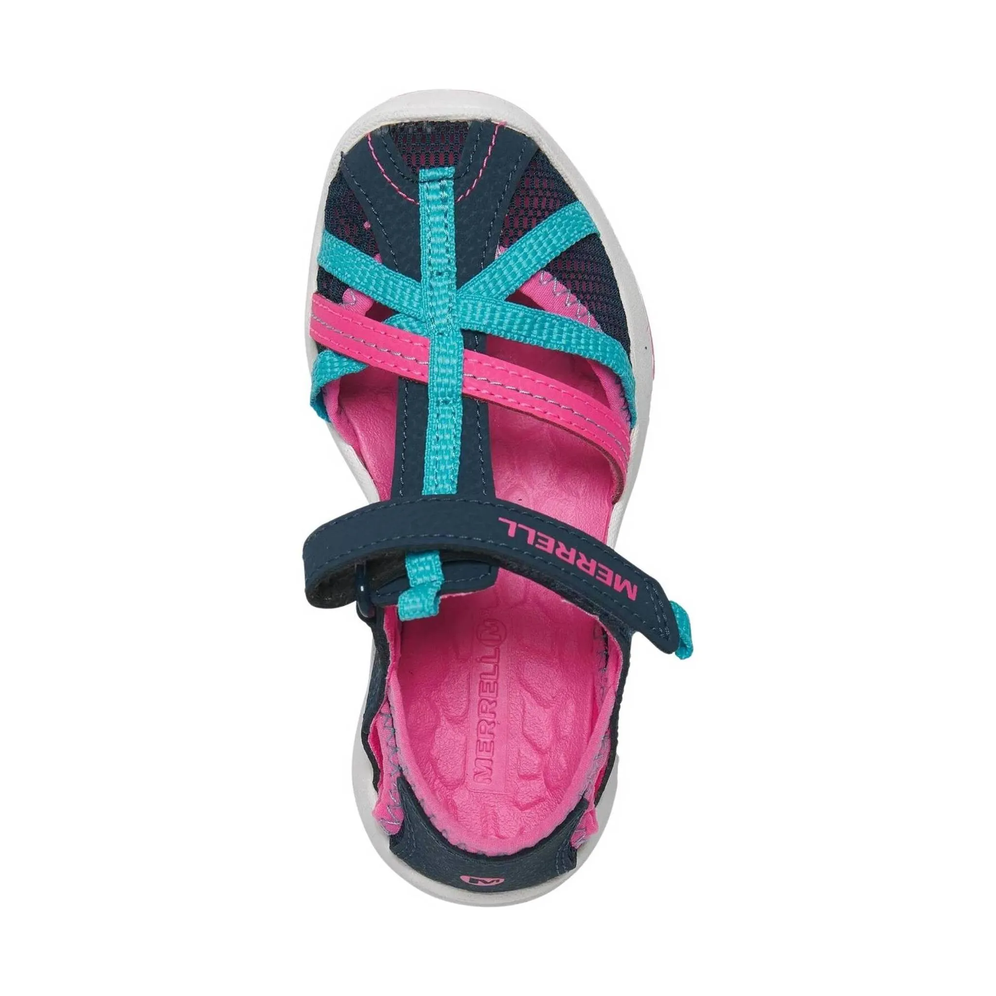 Merrell Kids' Dragonfly Sandal - Navy/ Turquoise/ Pink - ONLINE STORE CREDIT/EXCHANGE ONLY