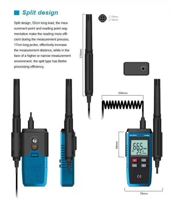 Metravi HT-305A Temperature and Humidity Meter