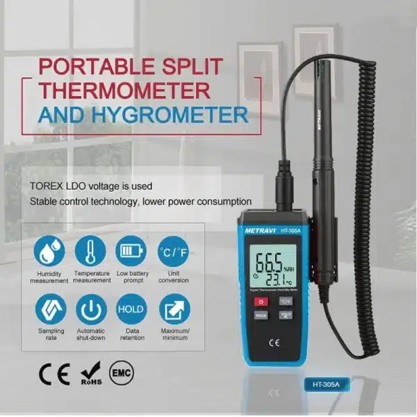 Metravi HT-305A Temperature and Humidity Meter