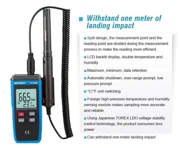 Metravi HT-305A Temperature and Humidity Meter