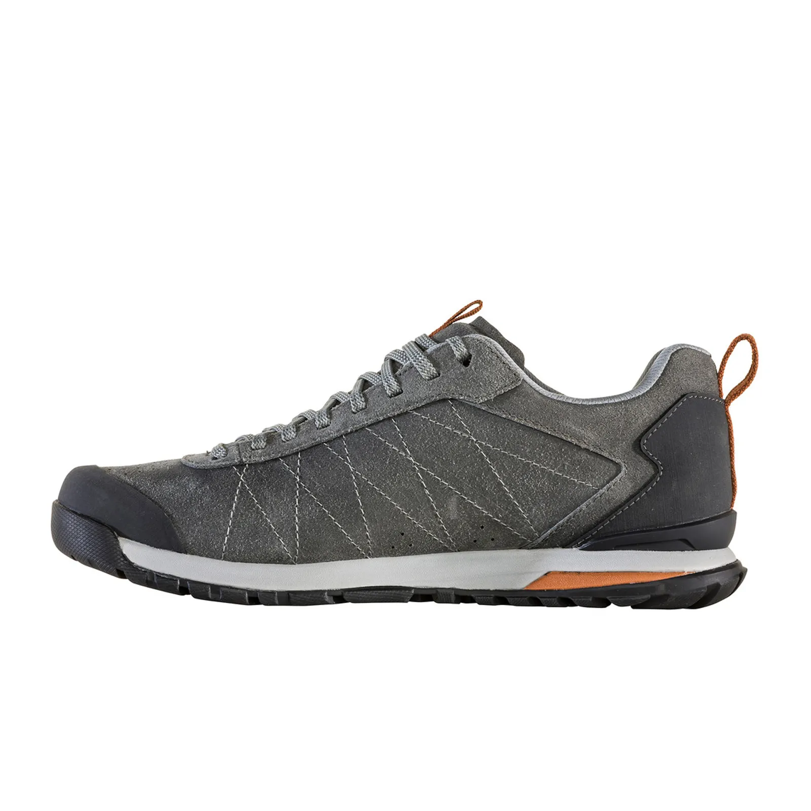 Oboz Bozeman Low Leather Lace Up Trail Shoe (Men) - Charcoal