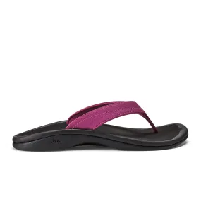 OluKai 'Ohana Sandal (Women) - Orchid Flower/Black