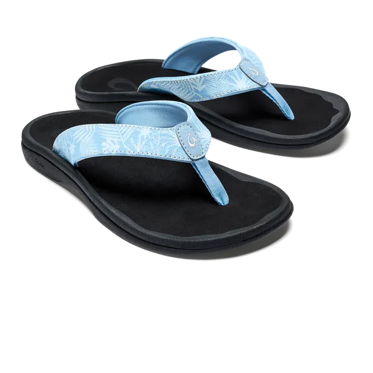 Olukai Women's Ohana Sandal Pale Blue/Black