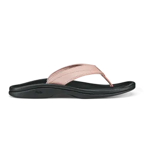 OluKai Women's 'Ohana Sandal/ Petal Pink - Black