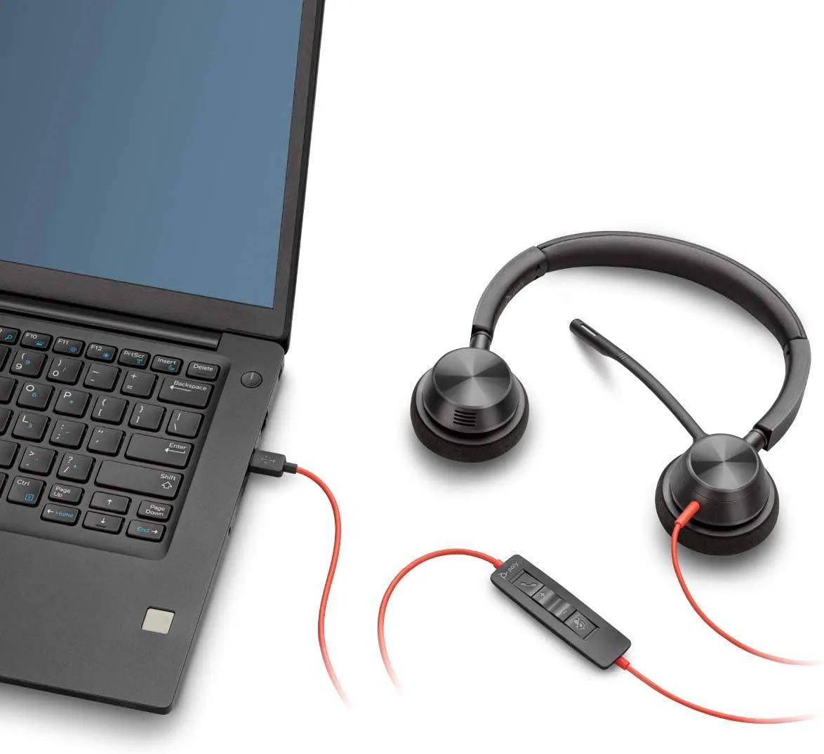 Poly (Plantronics) Blackwire 3325 USB Headset (2 Years Manufacture Local Warranty In Singapore)- While Stock Last