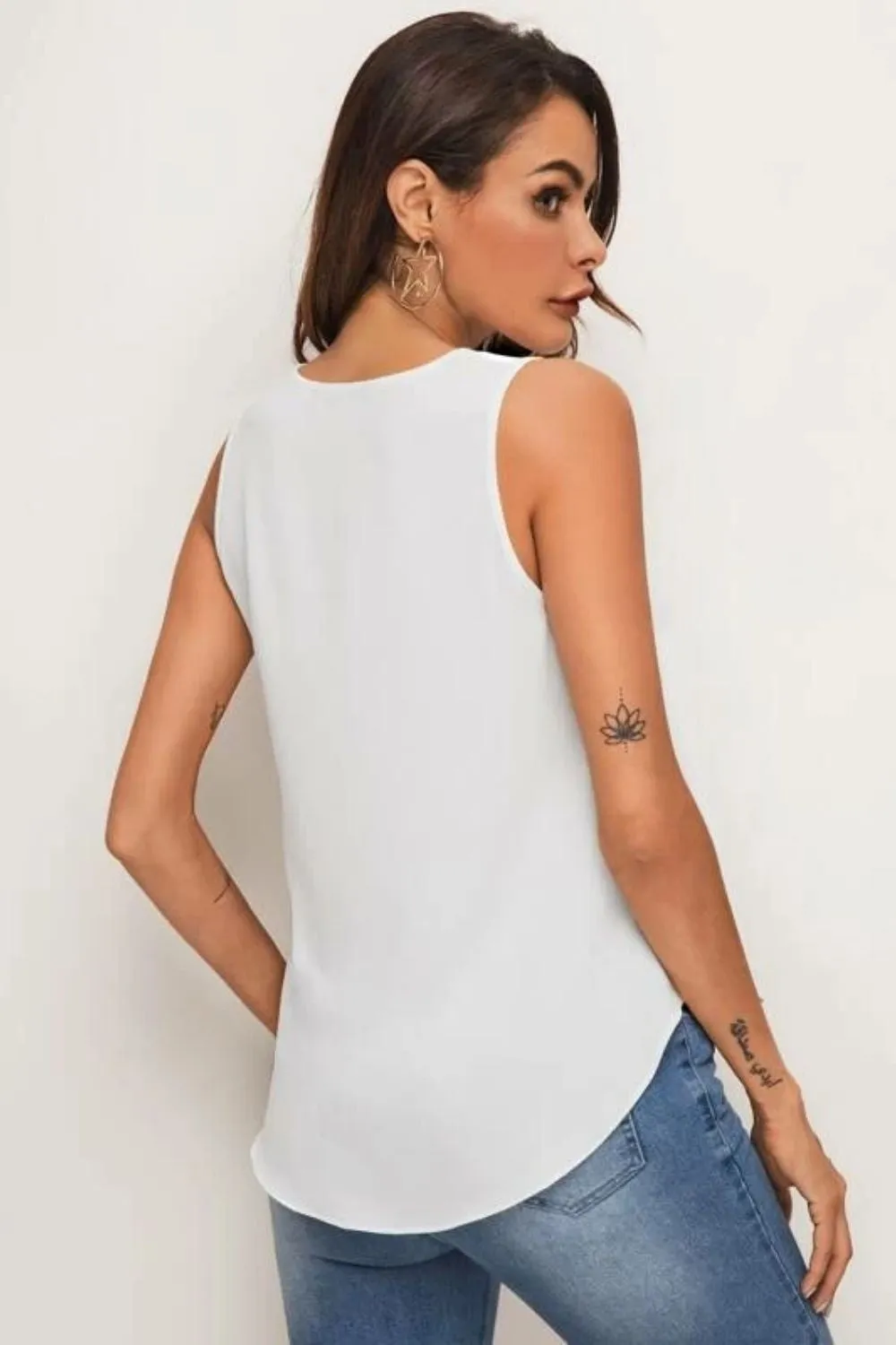 Reasons White Sleeveless Top