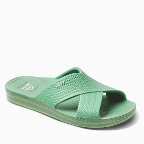 Reef Womens Water X Sliders - Neon Teal