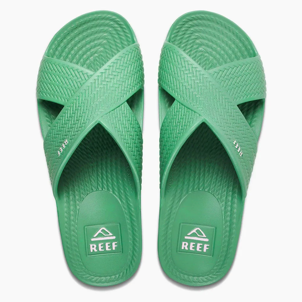 Reef Womens Water X Sliders - Neon Teal