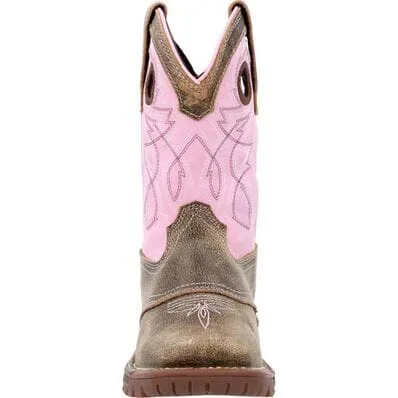 Rocky Big Kids - 8" Legacy 32 Waterproof Western Boot - Pink Brown