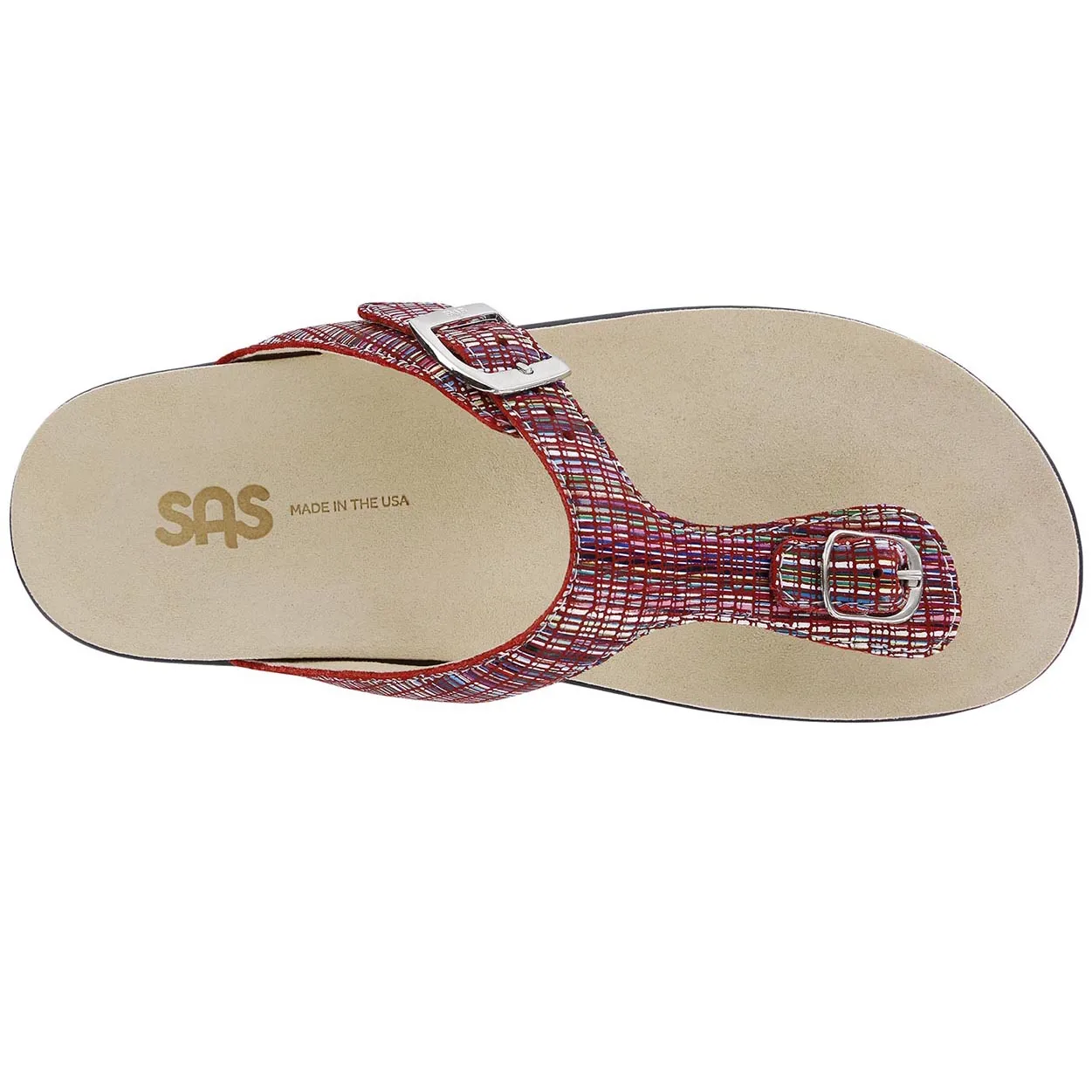 SAS Albuquerque Women's Sanibel - Rainbow Red at Brandy's Shoes Made in USA