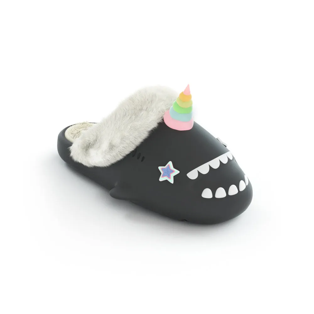 Sharkicks Pro - Winter Unicorn Blue Star Eyes Heel-open