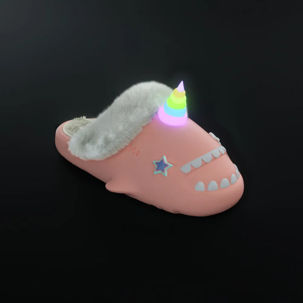 Sharkicks Pro - Winter Unicorn Blue Star Eyes Heel-open