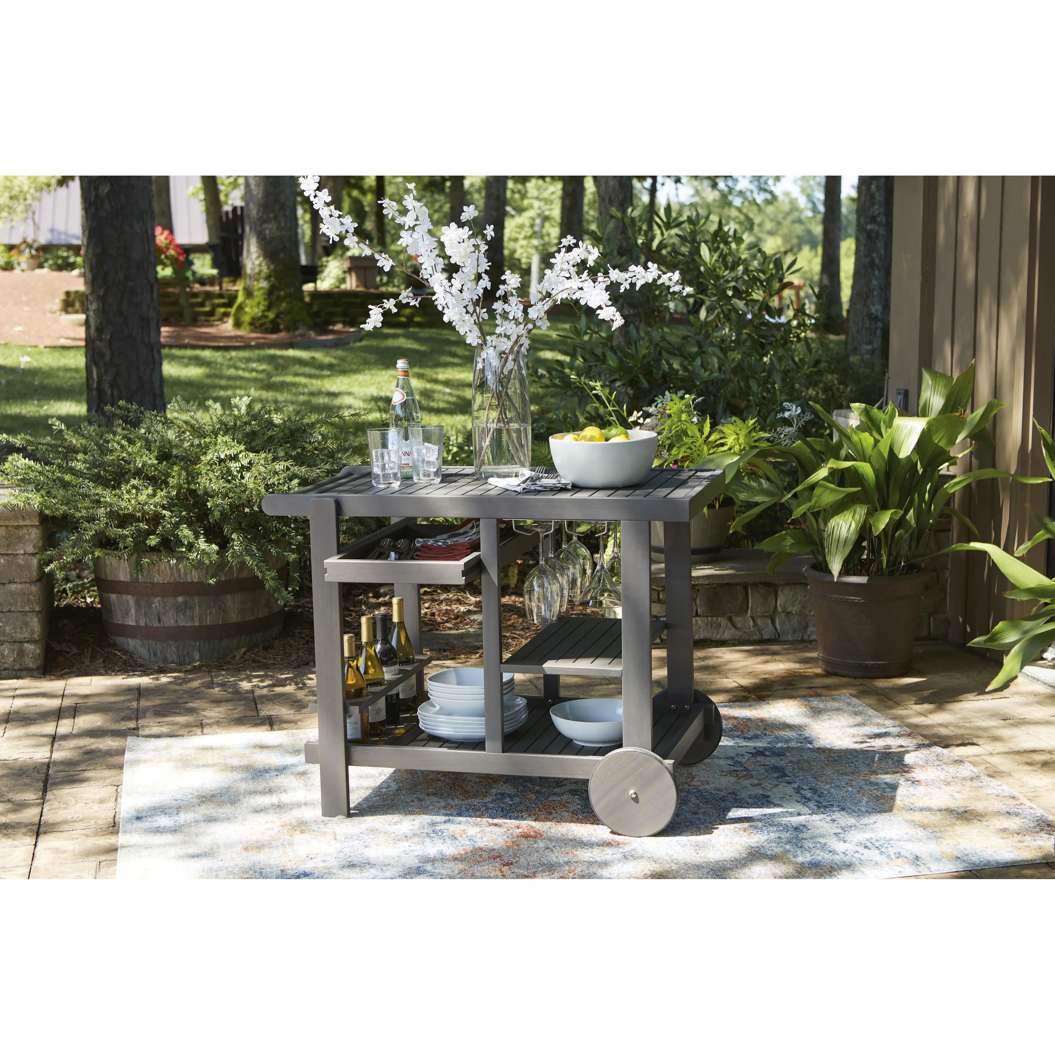 Signature Design by Ashley Kailani P030-661 Serving Cart