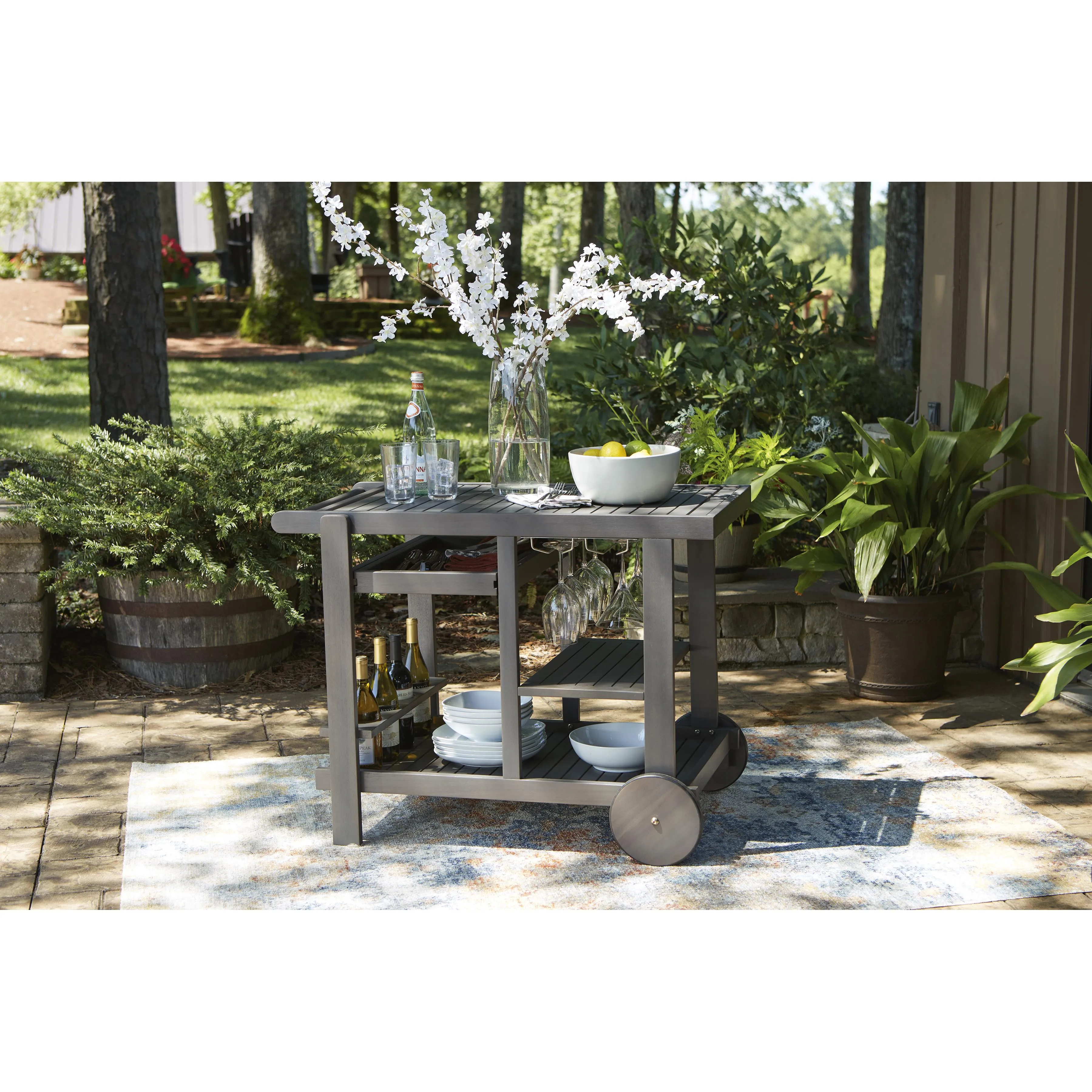 Signature Design by Ashley Kailani P030-661 Serving Cart