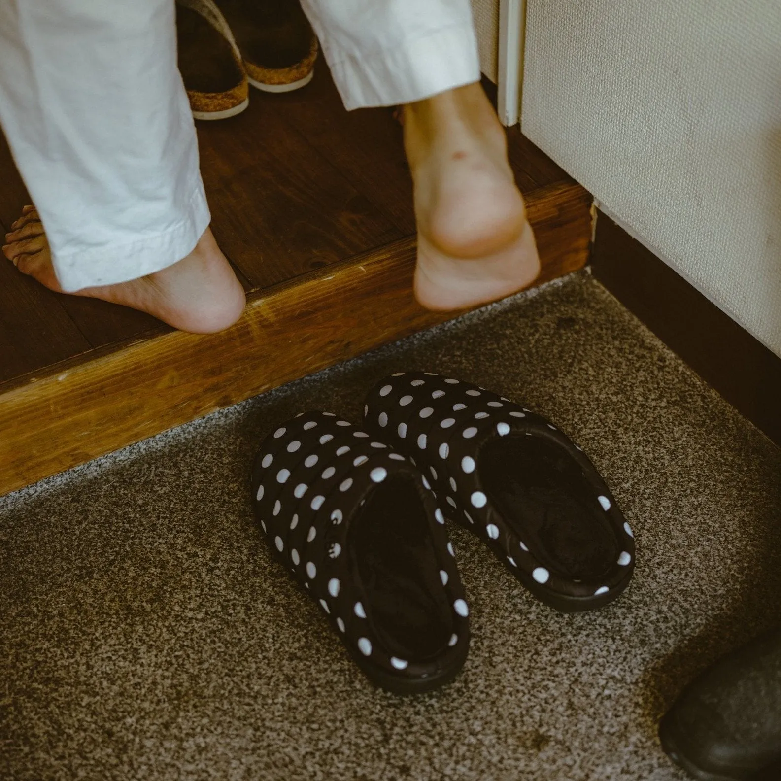 SUBU Tokyo Fall & Winter Slippers - Polka Dot