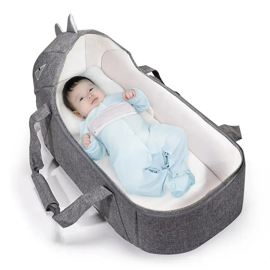 Sunveno Foldable Travel Carry Cot (Grey)