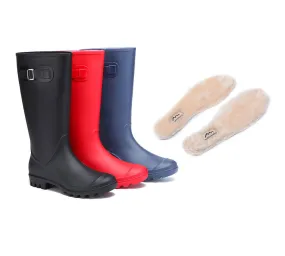 TARRAMARRA® Women Rainboots Wool Insoles Tall Gumboots Veronica