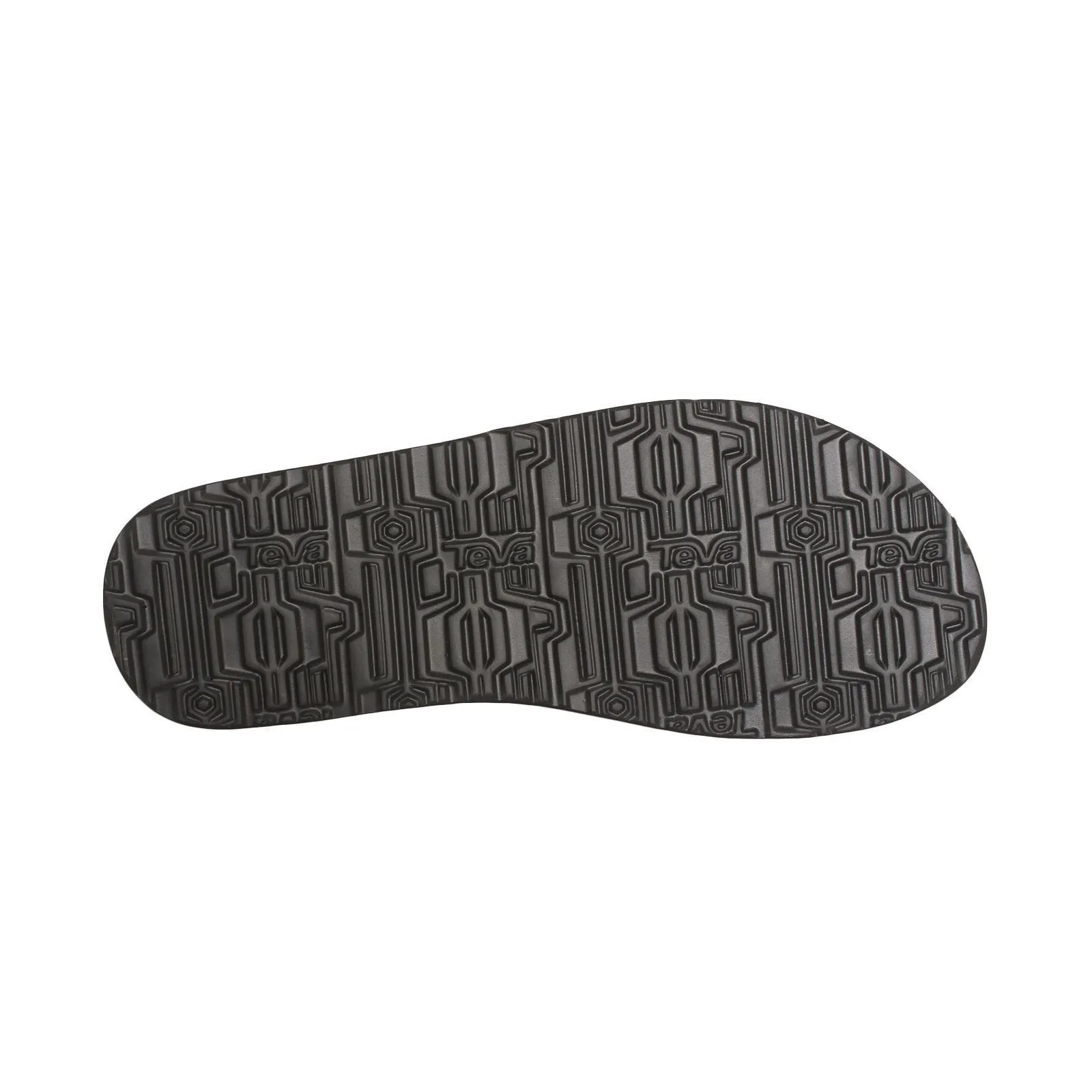 Teva Mush II Canvas Levels Black Flip Flops - Men's