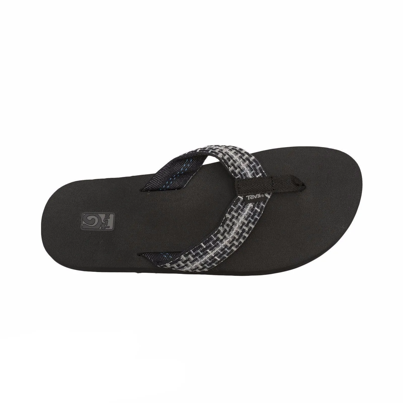 Teva Mush II Tartan Black Flip Flops