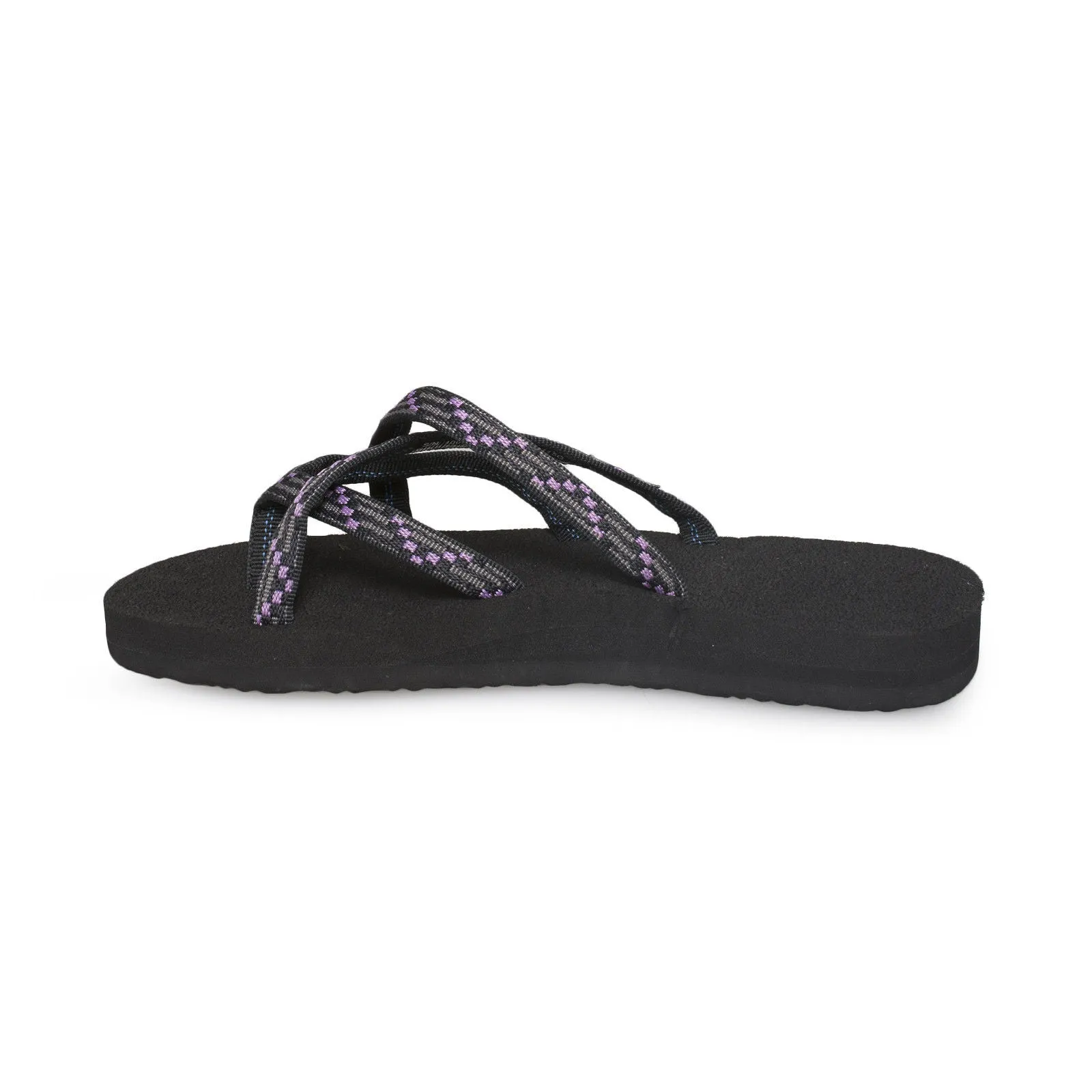 Teva Olowahu Black / Purple Flip Flops