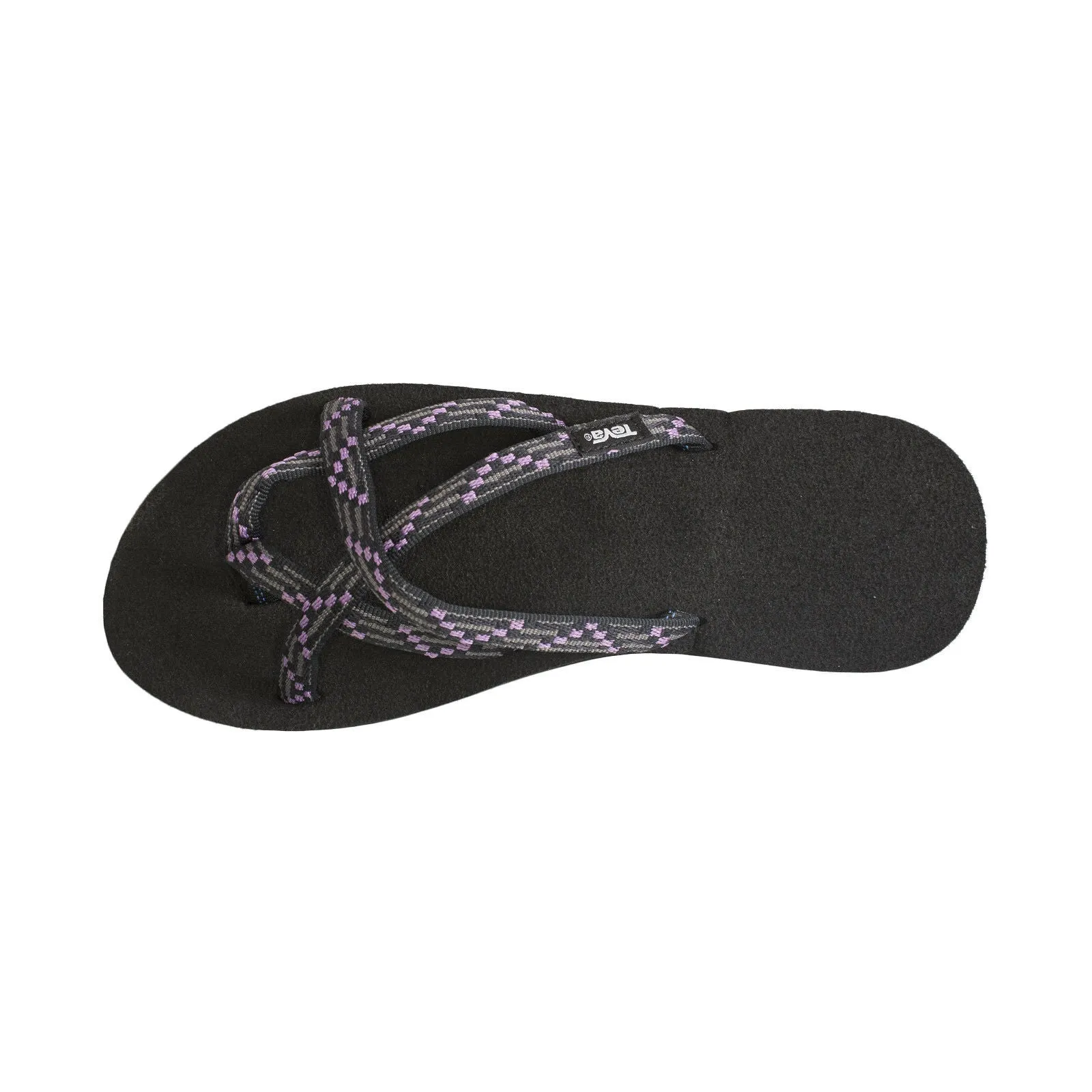 Teva Olowahu Black / Purple Flip Flops