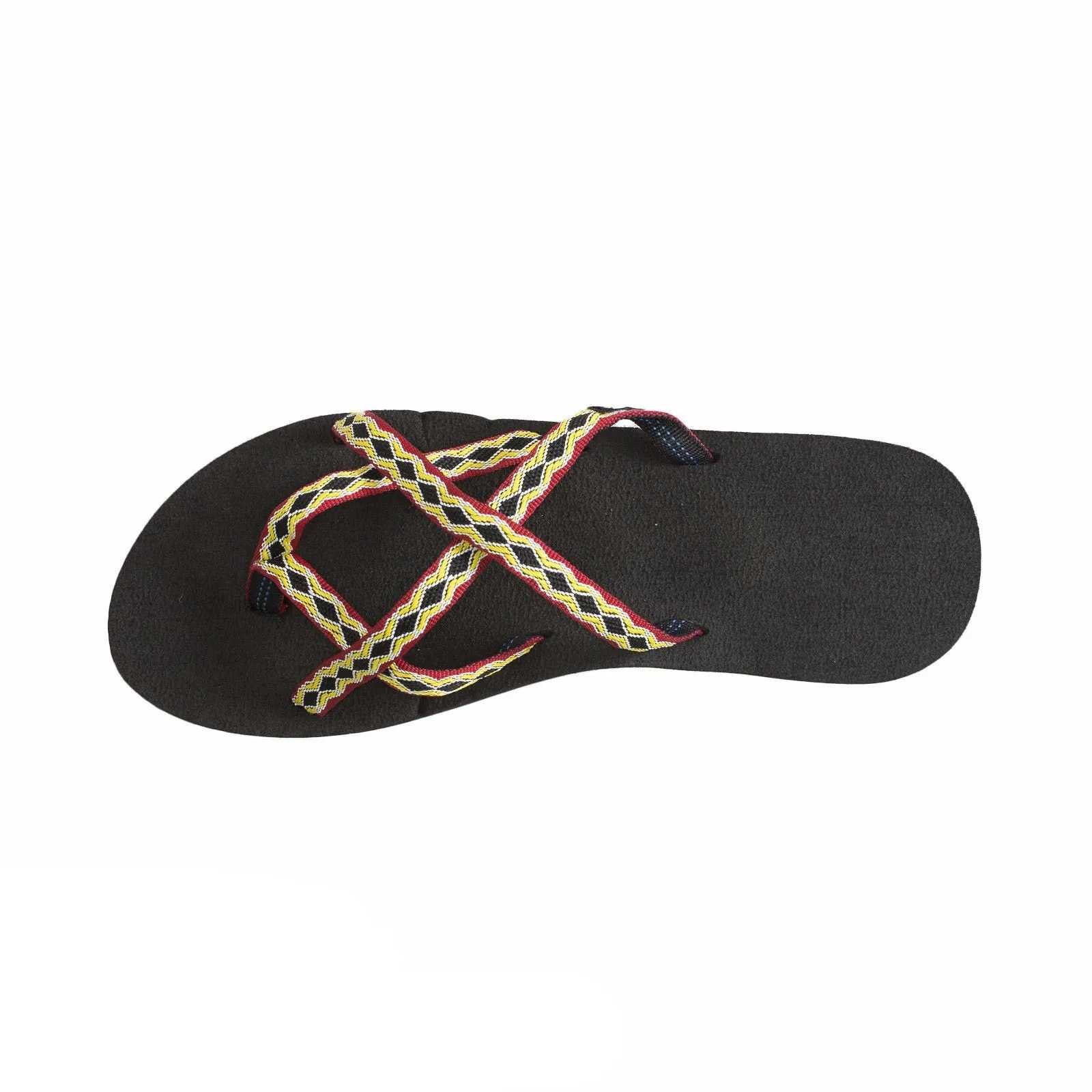 Teva Olowahu Black / Red / Yellow Flip Flops