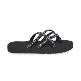 Teva Olowahu Black / Silver Flip Flops