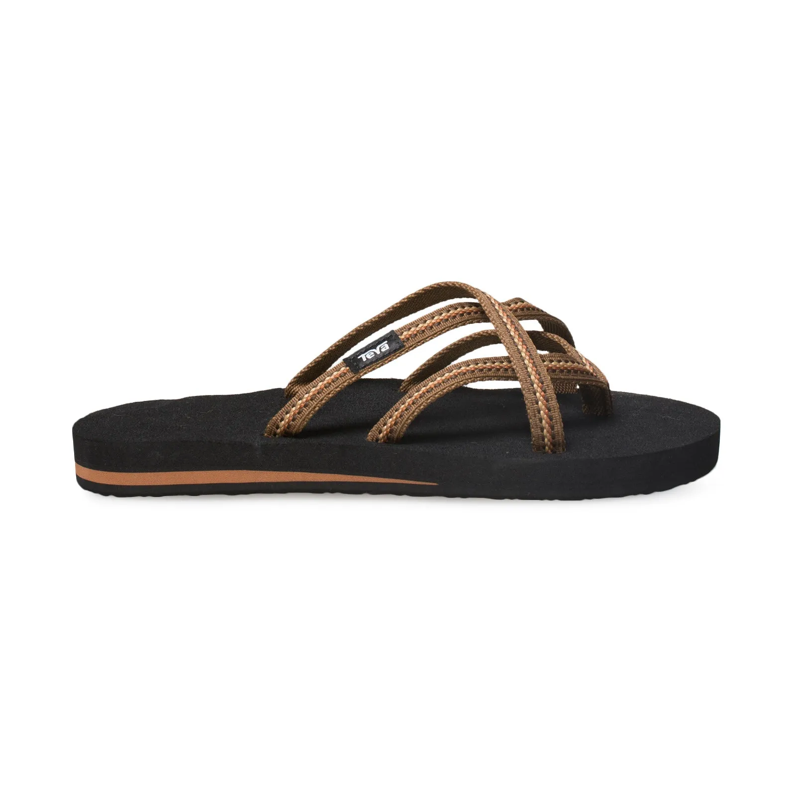 Teva Olowahu Lindi Brown Flip Flops - Women's