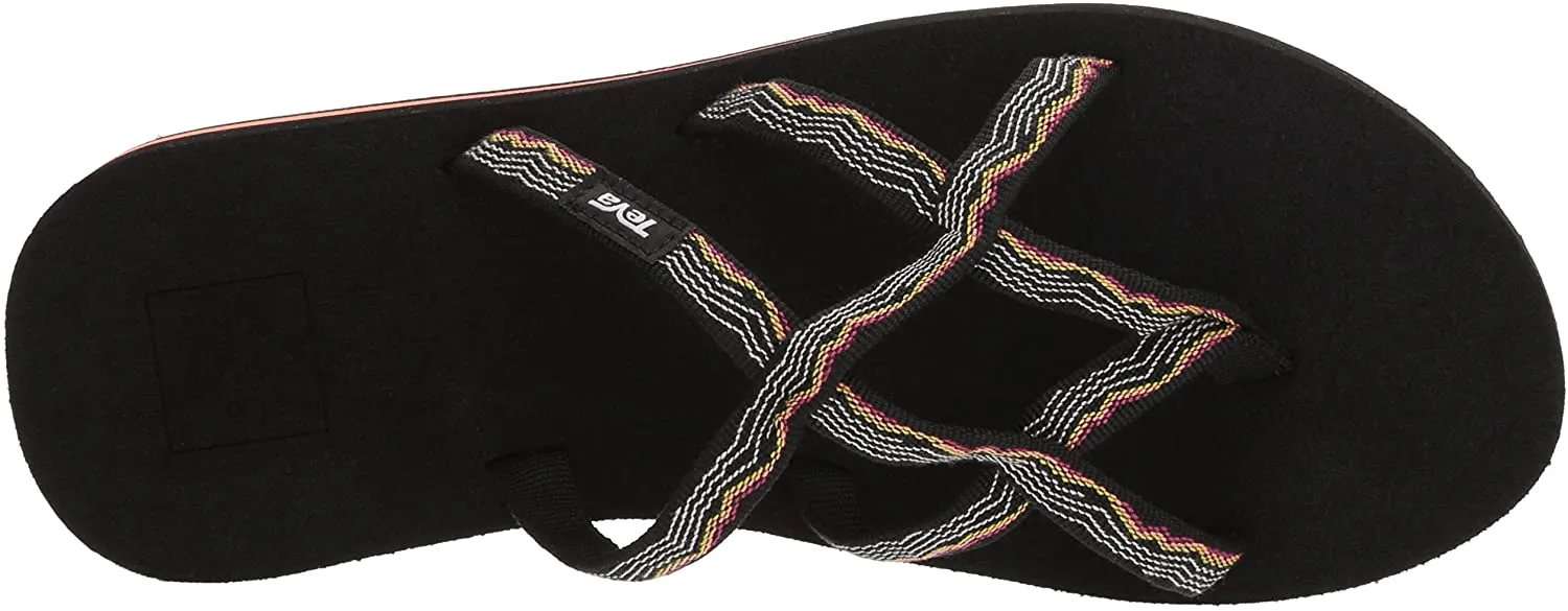 Teva Olowahu Vida Black Flip Flops - Women's