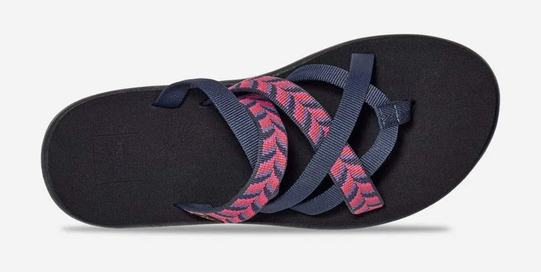 Teva Womens Voya Zillesa Retro Geometric Navy