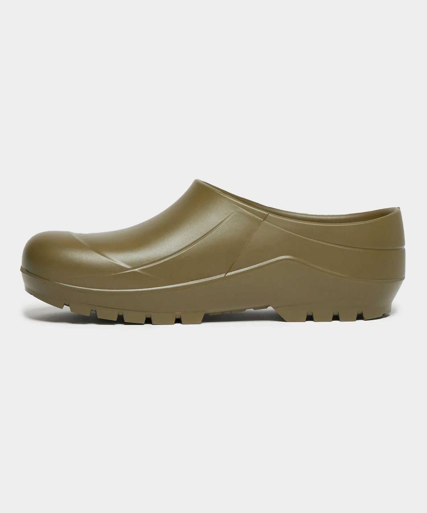 Todd Snyder x Gardenheir Rubber Clogs in Snyder Olive