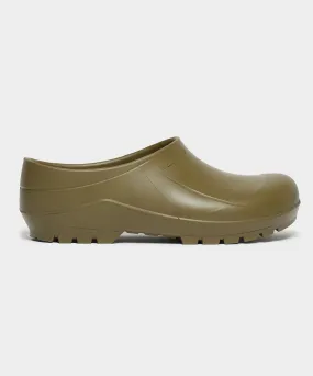 Todd Snyder x Gardenheir Rubber Clogs in Snyder Olive