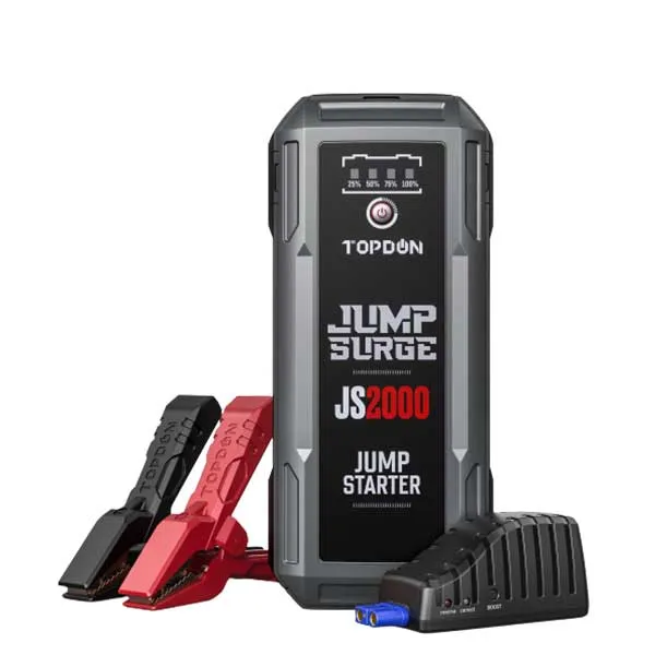 TOPDON - JumpSurge 2000 - Power Bank & Jumpstarter - Boost Function - w/Flashlight - 12V