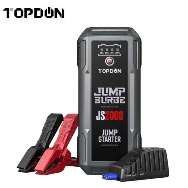 TOPDON - JumpSurge 2000 - Power Bank & Jumpstarter - Boost Function - w/Flashlight - 12V