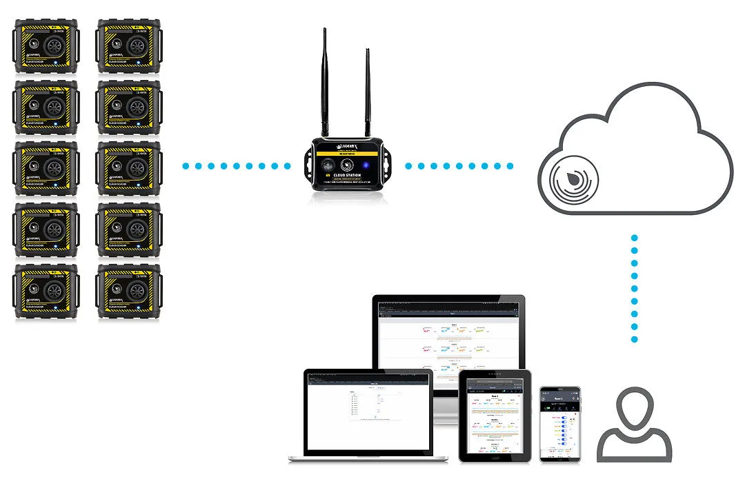 Tramex TREMS 10 Remote Monitoring Kit with 10 Ambient Sensors