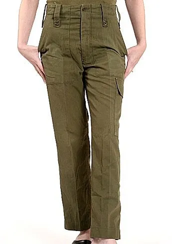 Vintage British Green Fatigue Pants