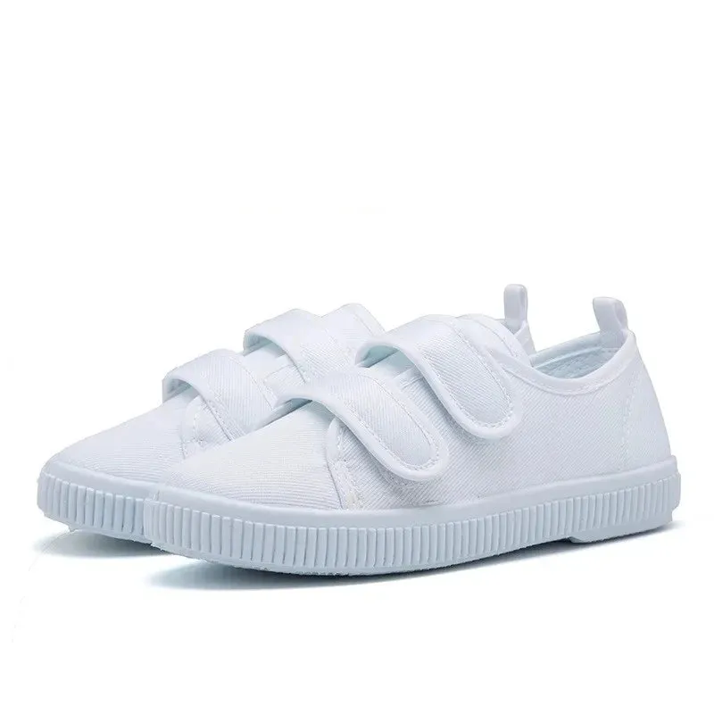 White Canvas Shoes For Baby Boys Girls Casual Shoes Children Cute Soft Sole Walking Shoes Toddler Kids Footwear