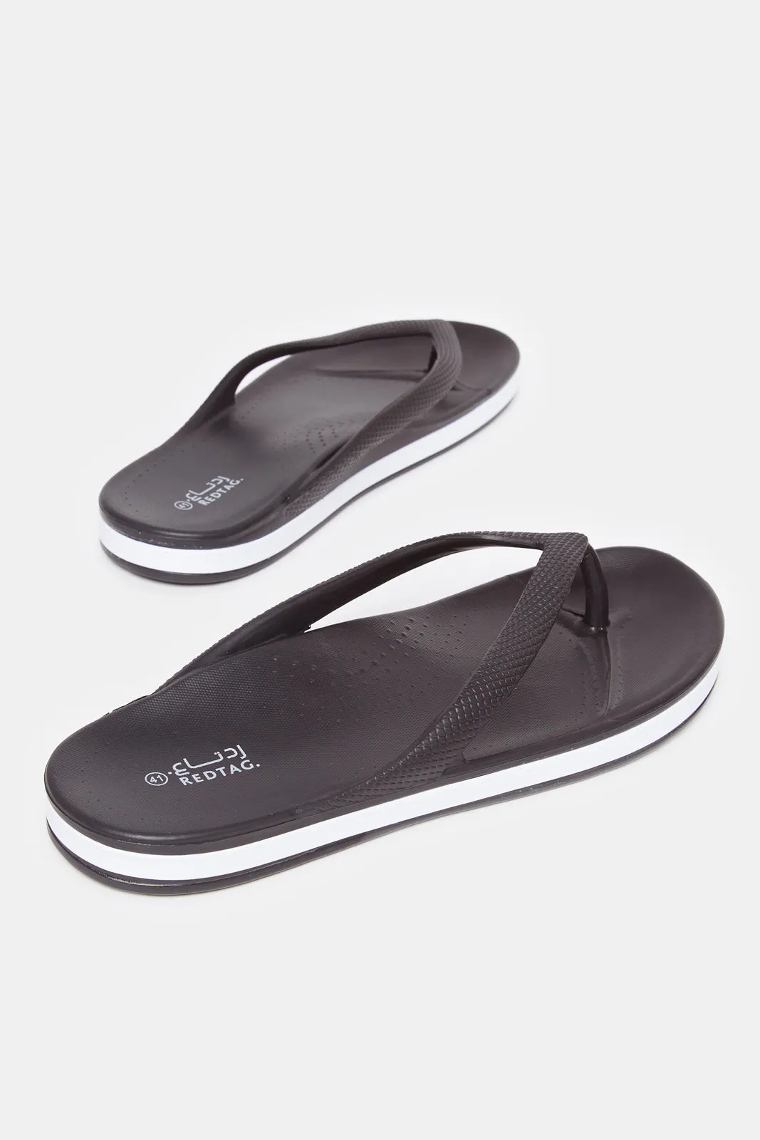 Women Black Solid Flip Flop