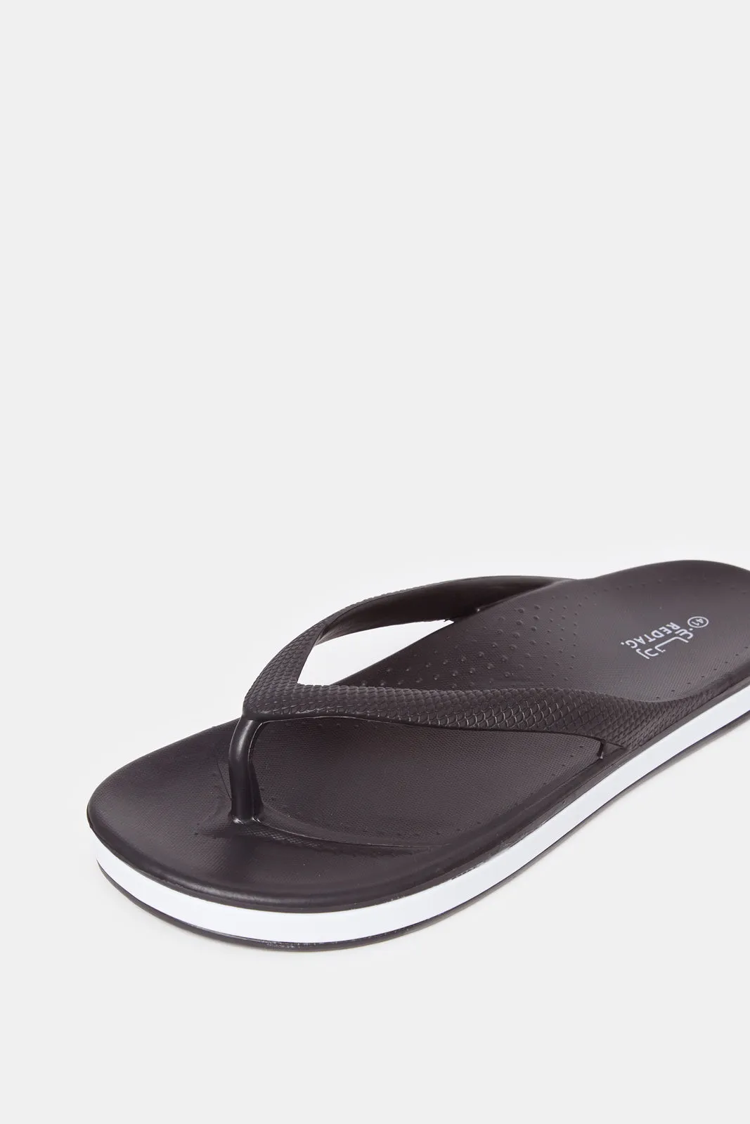 Women Black Solid Flip Flop