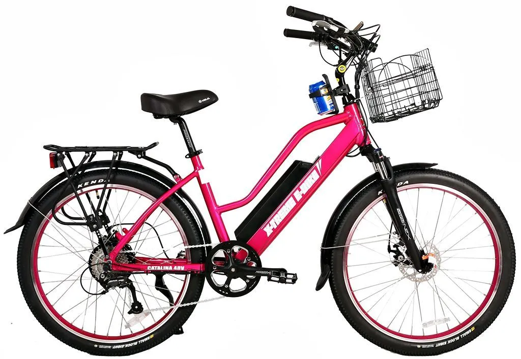 X-Treme Catalina 48 Volt Electric Step-Through Beach Cruiser Bicycle