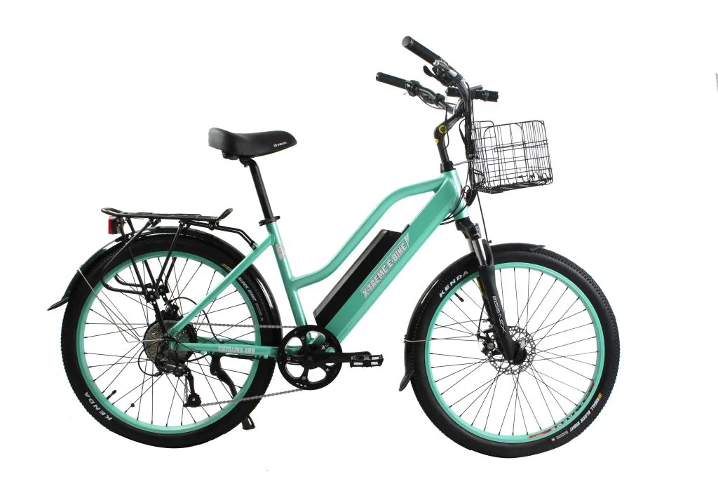 X-Treme Catalina 48 Volt Electric Step-Through Beach Cruiser Bicycle